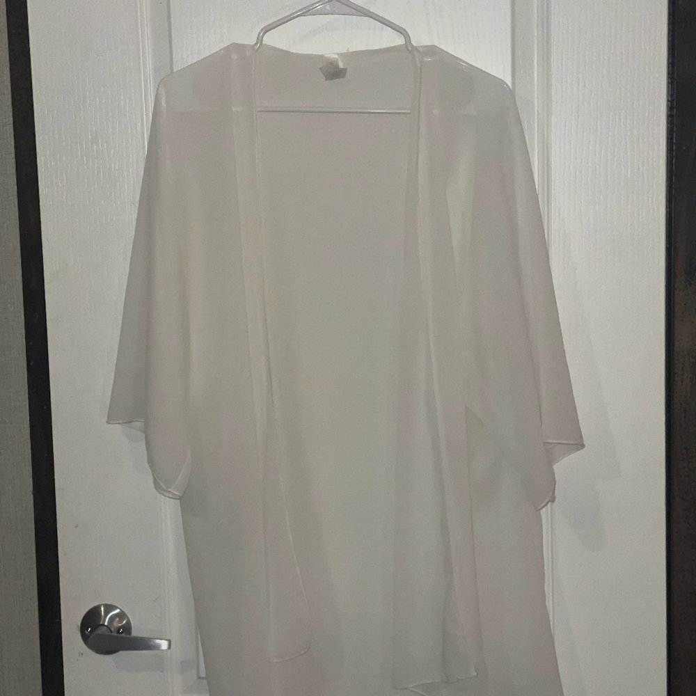 Sheer White Kimono